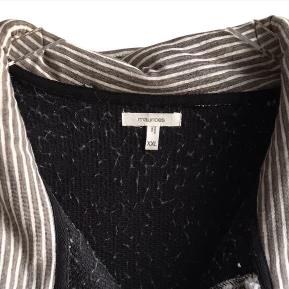 Maurice's Sherpa Pullover Fleece Sweater Pockets Sweatshirt Jumper Size XXL Gray - Picture 4 of 16